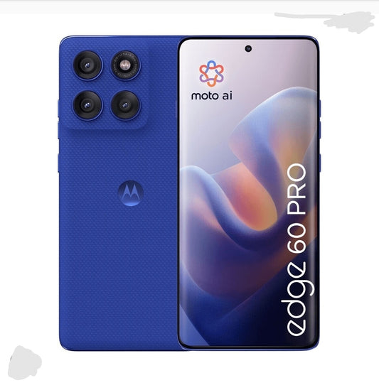 Motorola Moto Edge 60 Pro 5G Smartphone Global Version Facial Recognition/Unlock Function Dust Water & Scratch Resistant HD Screen Super/Fast Charging (Blue RAM 12GB+256GB ROM) Smartphone smp