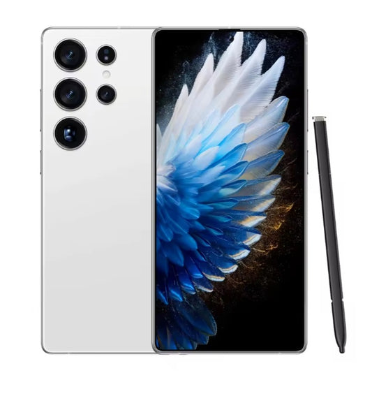 IVMI  Global Vision White Smartphone Facial Recognition & Fingerprint Unlock Function Dust Water & Scratch Resistant HD Screen Super/Fast Charging Smartphone (RAM 3GB+16GB ROM). smp