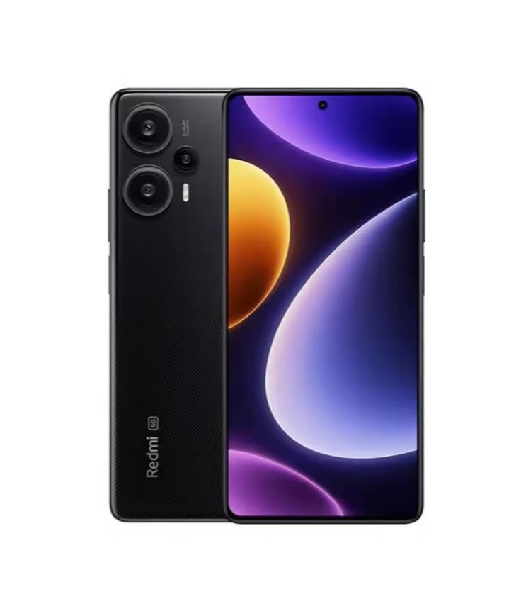 Xiaomi Redmi Note 12 Turbo 5G Global Version Black Smartphone Facial Recognition & Fingerprint Unlock Function Dust Water & Scratch Resistant HD Screen Super/Fast Charging (RAM 12GB+256GB ROM) Smartphone. smp
