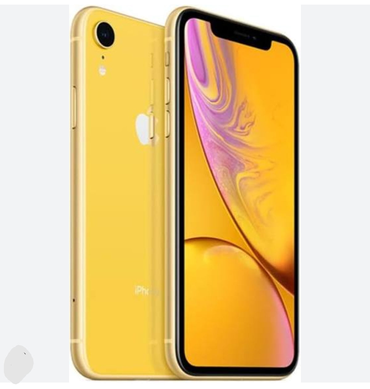 Apple iPhone XR Smartphone Facial Recognition Function Dust Water & Scratch Resistant HD Screen Super/Fast Charging (128GB ROM) (Yellow) Smartphone + FREE Earphones. smp