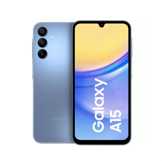Samsung Galaxy A15 Global Version Blue Smartphone Dust Water & Scratch Resistant HD Screen Super/Fast Charging Smartphone (RAM 128GB+128GB ROM). smp
