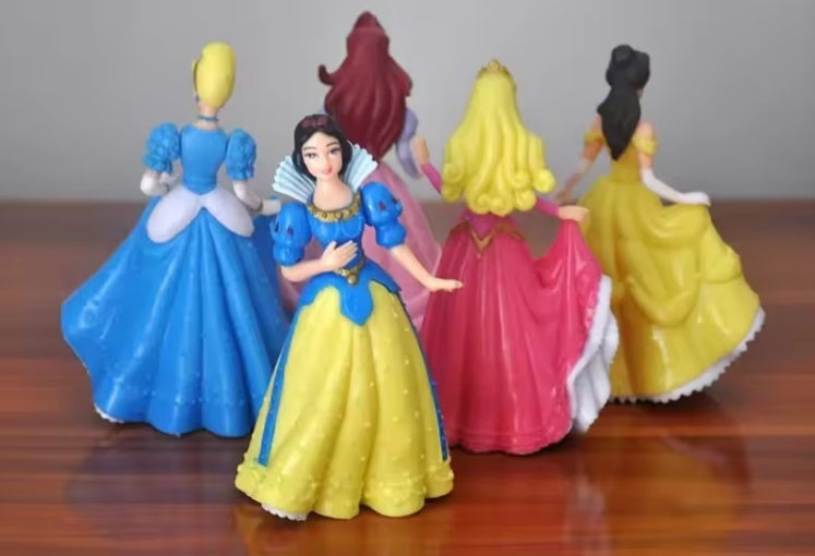 5 Piece Set Disney Princess :Snow White, Cinderella, Sleeping Beauty, Bella, Mermaid dll tys