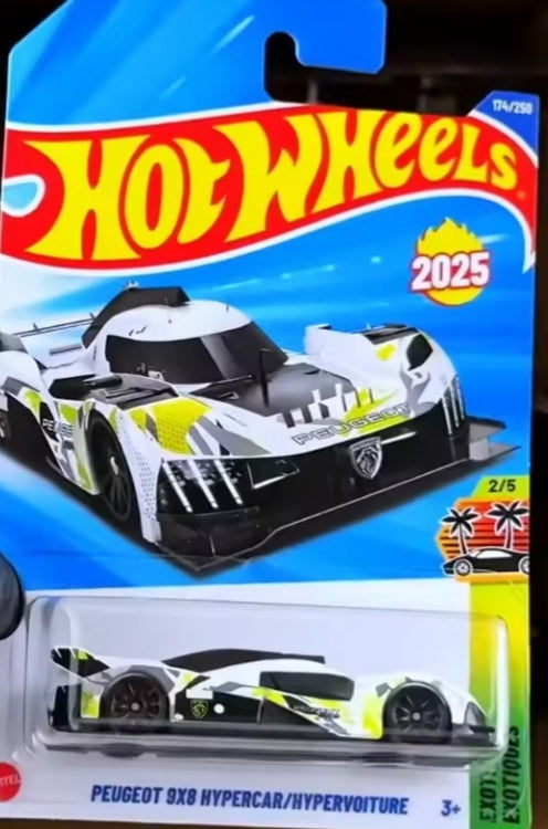 Hot Wheels Peugeot 9X8 Hypercar Toy Car tys crs