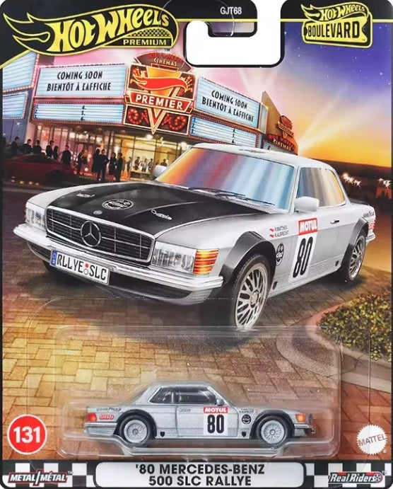 2025 Hot Wheels Boulevard Mercedess-Benz 500 SLC Rallye" Toy Car tys crs