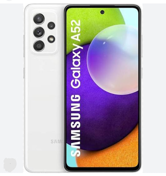 Samsung Galaxy A52 5G US Version Smartphone Facial Recognition & Fingerprint Unlock Function Dust Water & Scratch Resistant HD Screen Super/Fast Charging White Smartphone smp