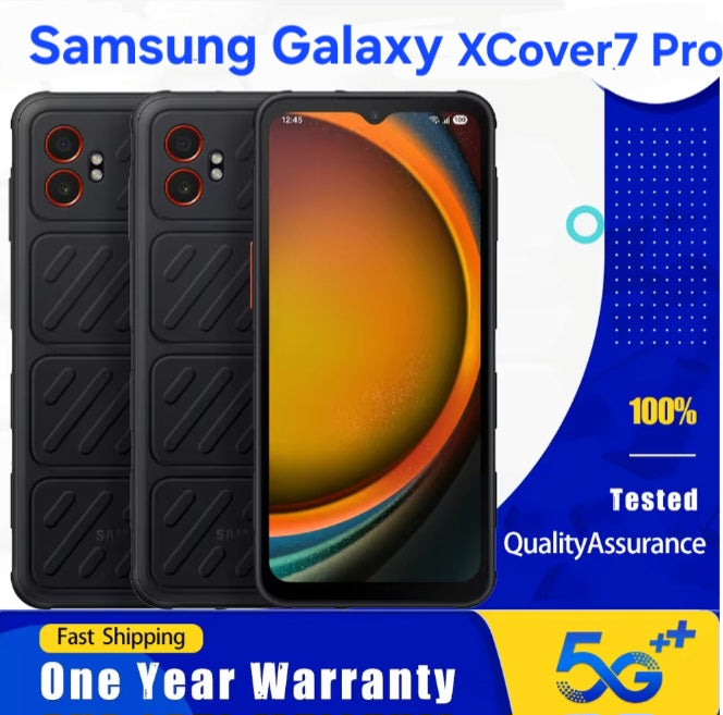 Samsung Galaxy XCover7 Pro Rugged US Version Black Smartphone Dust Water & Scratch Resistant HD Screen Super/Fast Charging Smartphone. smp