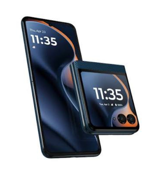 Lenovo Motorola Razr 60 5G Smartphone Facial Recognition & Fingerprint Unlock Function Dust Water & Scratch Resistant HD Screen Super/Fast Charging (RAM 8GB+256GB ROM) (Blue) Flip/Foldable Smartphone smp
