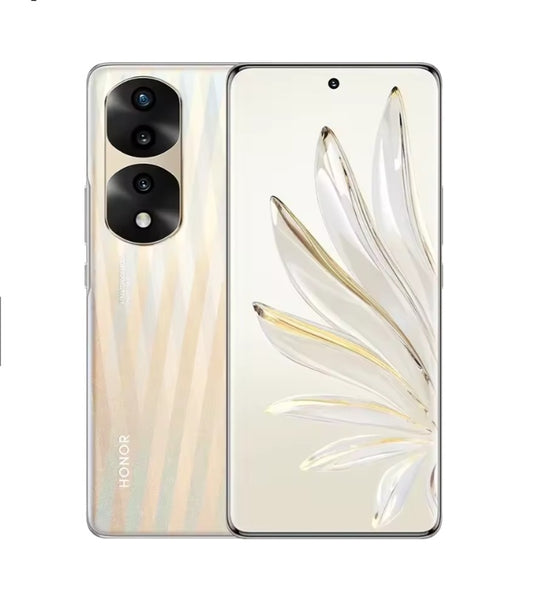 Honor 70 Pro 5G Chinese Version Gold Smartphone Facial Recognition & Fingerprint Unlock Function Dust Water & Scratch Resistant HD Screen Super/Fast Charging (RAM 12GB+256GB ROM) Smartphone. smp