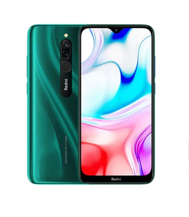 Xiaomi Redmi 8 Global Version Green Smartphone Dust Water & Scratch Resistant HD Screen Super/Fast Charging Smartphone (RAM 3GB+32GB ROM) + FREE Gift. smp