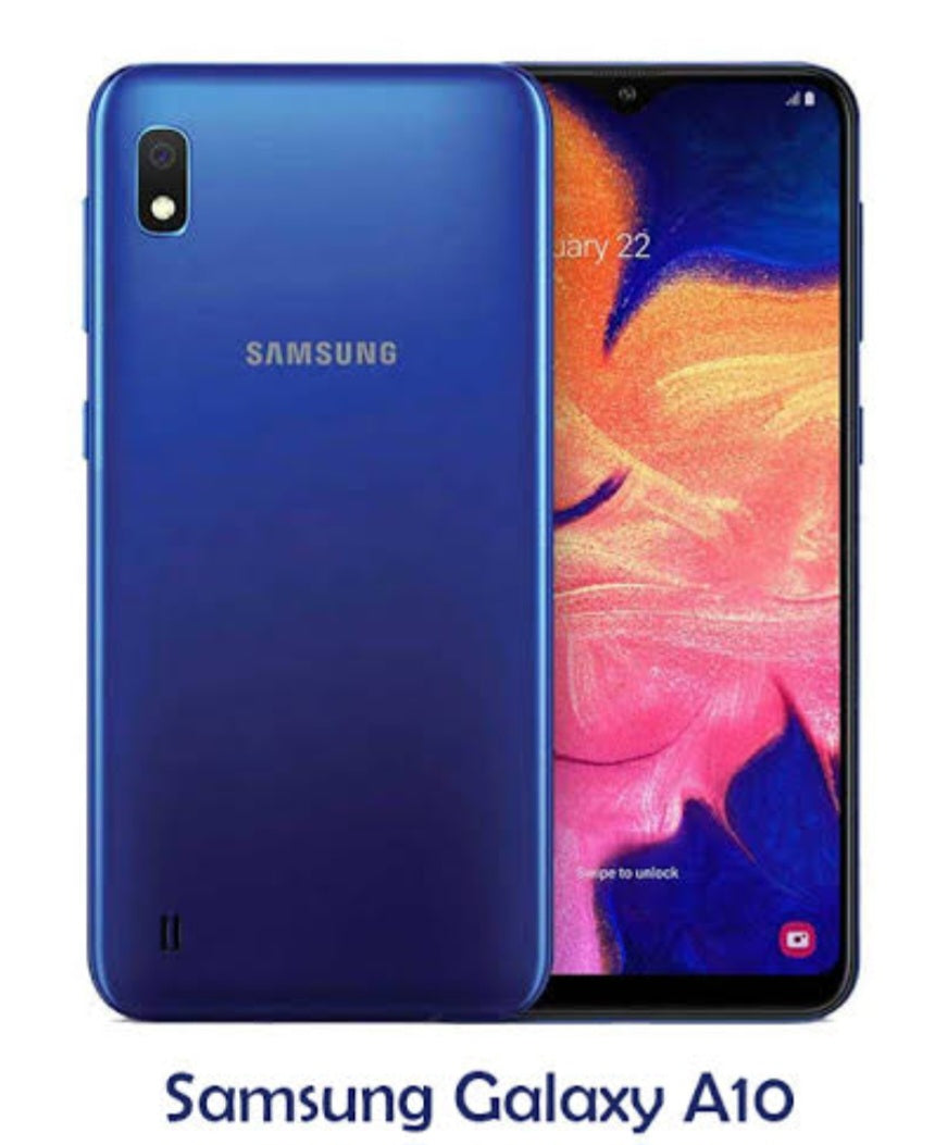 Samsung Galaxy A10 Global Version Blue Smartphone Dust Water & Scratch Resistant HD Screen Super/Fast Charging Smartphone. smp