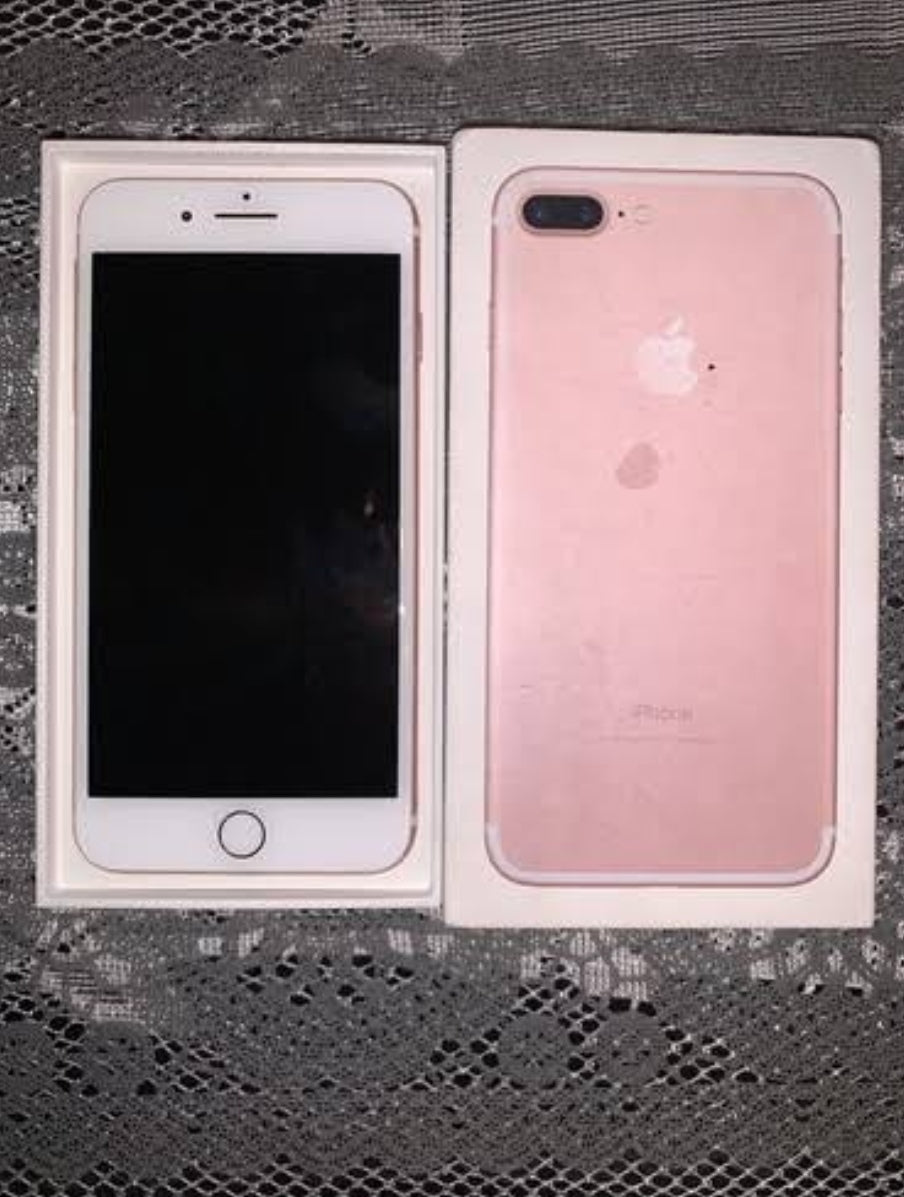 Apple iPhone 7 Plus Smartphone Fingerprint Unlock Function Dust Water & Scratch Resistant HD Screen Super/Fast Charging (32GB ROM) (Rose Gold) Smartphone + FREE Earphones. smp