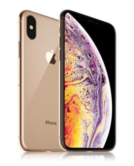Apple iPhone XS Max Smartphone Facial Recognition Function Dust Water & Scratch Resistant HD Screen Super/Fast Charging (256GB ROM) (Gold) Smartphone + FREE Earphones. smp