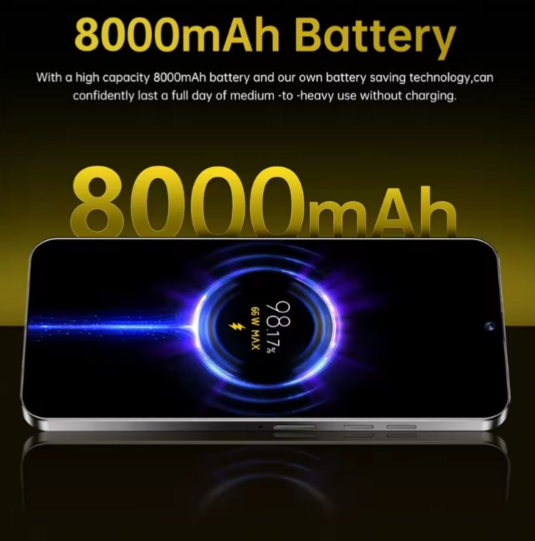 NEW X7 Pro 7.0 HD Global Edition 12GB 512GB Android Facial Recognition (Yellow) Smartphone smp