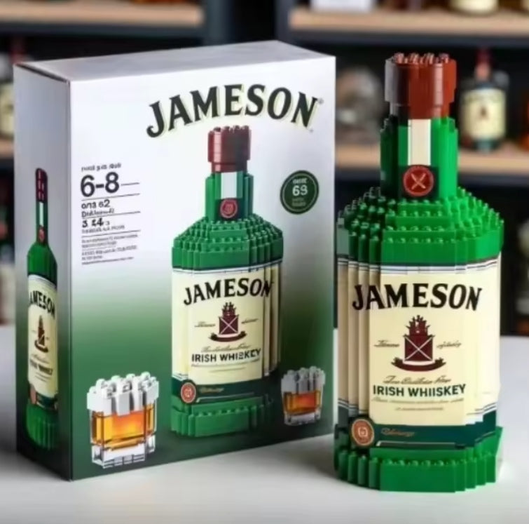 Home Decor Whiskey Bottle Building Blocks Set Toys tys bbs