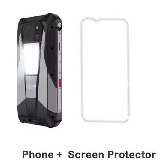Tank 3 Pro Rugged Global Version Smartphone Facial Recognition & Fingerprint Unlock Function Dust Water & Scratch Resistant HD Screen Super/Fast Charging Smartphone + FREE Screen Protector smp