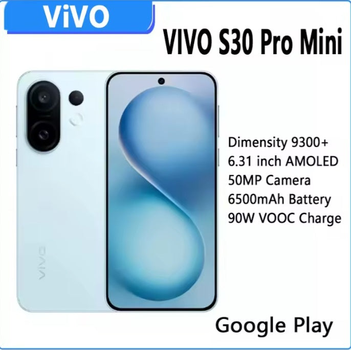 New Vivo S30 Pro Mini Chinese Version Yellow Smartphone Dust Water & Scratch Resistant HD Screen Super/Fast Charging Smartphone (RAM 16GB+512GB ROM). smp