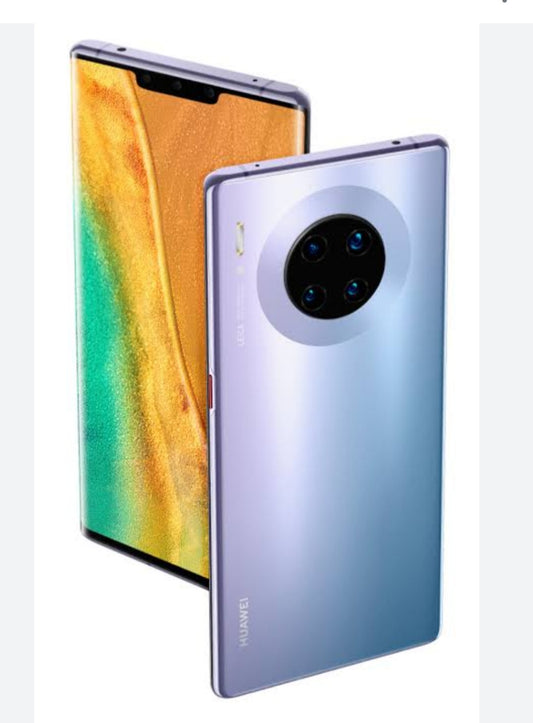 Huawei Mate 30 Pro 5G Global Version Smartphone Facial Recognition & Fingerprint Unlock Function Dust Water & Scratch Resistant HD Screen Super/Fast Charging (RAM 8GB+256GB ROM) (Silver) Smartphone smp