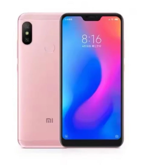 Xiaomi Redmi 6 Pro Global Version Pink Smartphone Facial Recognition & Fingerprint Unlock Function Dust Water & Scratch Resistant HD Screen Super/Fast Charging (RAM 3GB+32GB ROM) Smartphone + FREE 128GB TF. smp