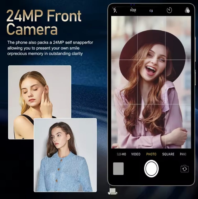 Android Global Version S25 Pro Smartphone Facial Recognition + Finger Unlock Function RAM 12GB+512GB ROM (Black) Smartphone smp