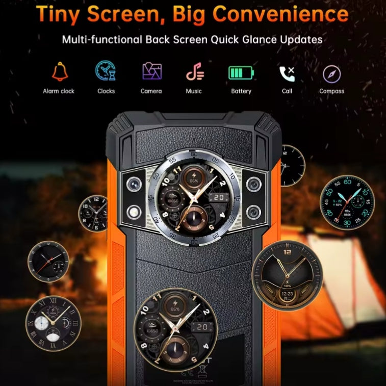 CUBOT Kingkong Ace 3 Waterproof Smartphone Global Version Super/Fast Charging HD Screen Android 14 (Orange) Smartphone smp