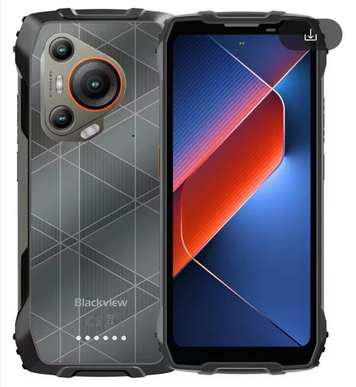 Blackview BL7000 5G AI Rugged Android 15 Smartphone 6.78inch HD+ 2.4K Screen (Black) Smartphone + FREE BT Earphones + FREE US Plug Adapter. smp