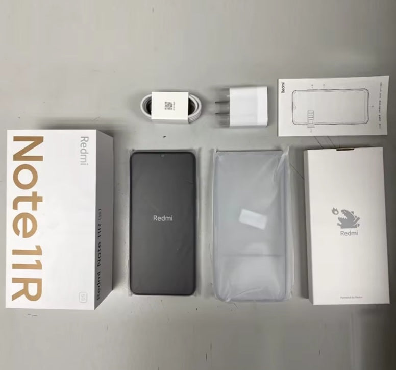 Xiaomi Redmi Note 11R Global Version Blue Smartphone Facial Recognition & Fingerprint Unlock Function Dust Water & Scratch Resistant HD Screen Super/Fast Charging Smartphone (RAM 6GB+128GB ROM). smp