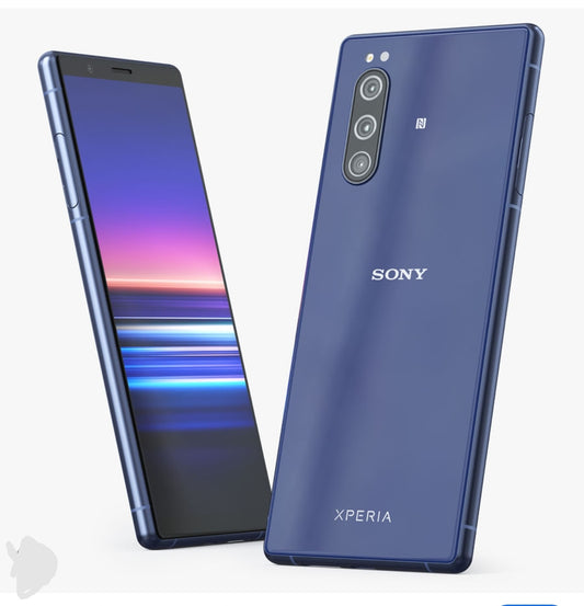 Sony Xperia 5 Smartphone Global Version Dustproof Water & Scratch Resistant HD Screen Super/Fast Charging (Blue) Smartphone smp