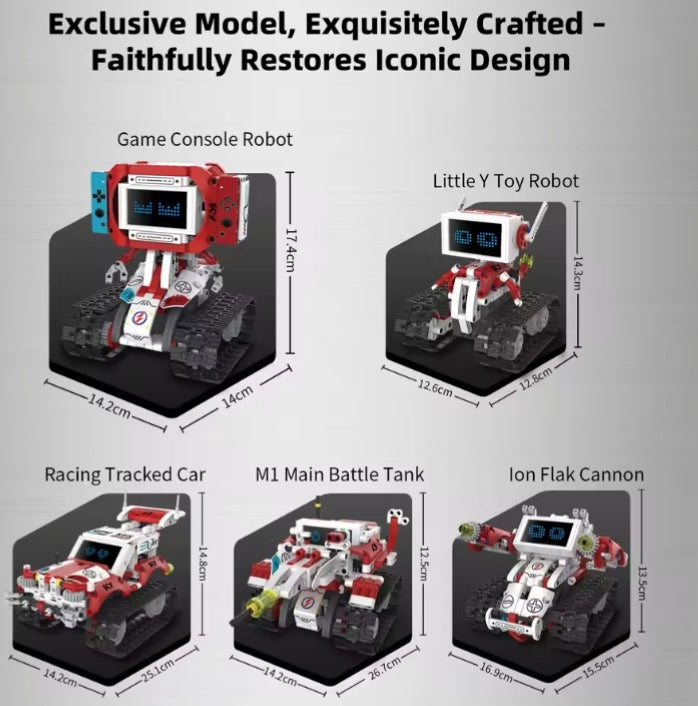 5 In 1 Remote Controled Deformed Robot Building Blocks Set Toys tys bbs rbt