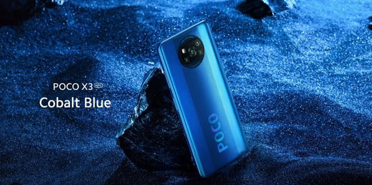 Xiaomi Poco X3 4G Global Version Blue Smartphone Facial Recognition & Fingerprint Unlock Function Dust Water & Scratch Resistant HD Screen Super/Fast Charging Smartphone. smp