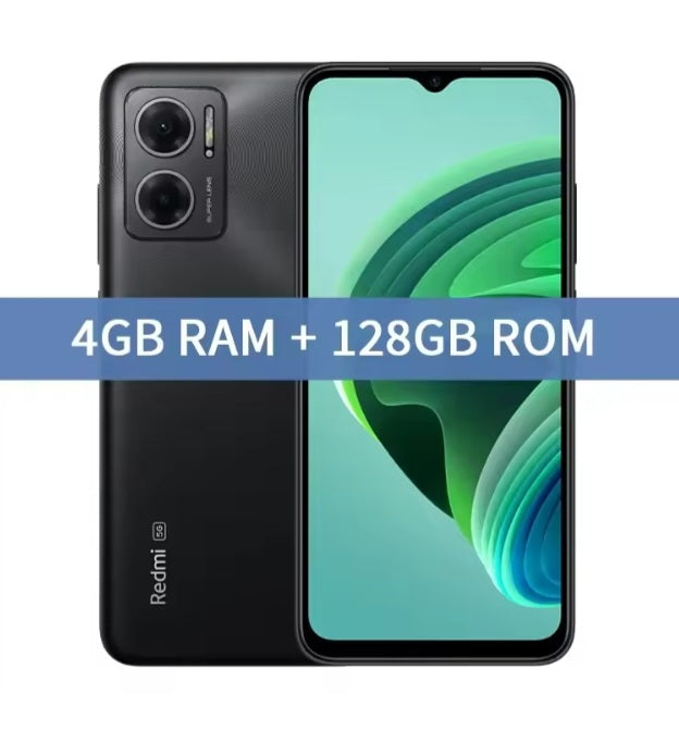 Xiaomi Redmi Note 11E 5G Global Version Black Smartphone Dust Water & Scratch Resistant HD Screen Super/Fast Charging Smartphone (RAM 4GB+128GB ROM. smp