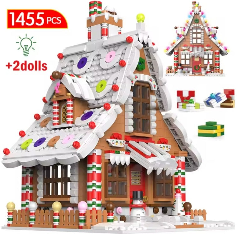 Christmas House Building Blocks Set Toys tys bbs