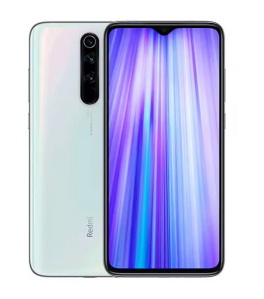 Xiaomi Redmi Note 8/Note 8 Pro Global Version White Smartphone Facial Recognition & Fingerprint Unlock Function Dust Water & Scratch Resistant HD Screen Super/Fast Charging (RAM 4GB+64GB ROM) Smartphone + FREE Gift. smp