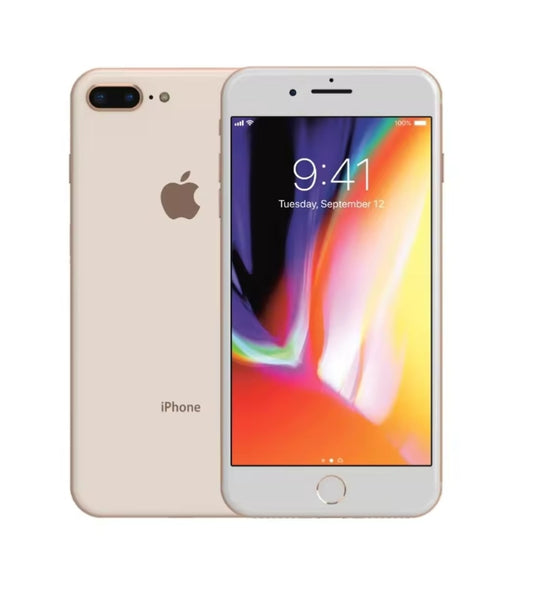 Apple iPhone 8 Plus 4G LTE Smartphone Chinese/US Version Fingerprint Unlock Function Dust Water & Scratch Resistant HD Screen Super/Fast Charging (128GB ROM) (Gold) Smartphone smp