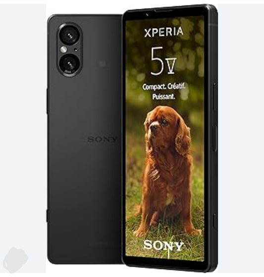 Sony Xperia 5 V 5G Smartphone Japanese Version Water Resistant Dustproof HD Screen Super/Fast Charging (Japanese Full Set) (Black) Smartphone smp