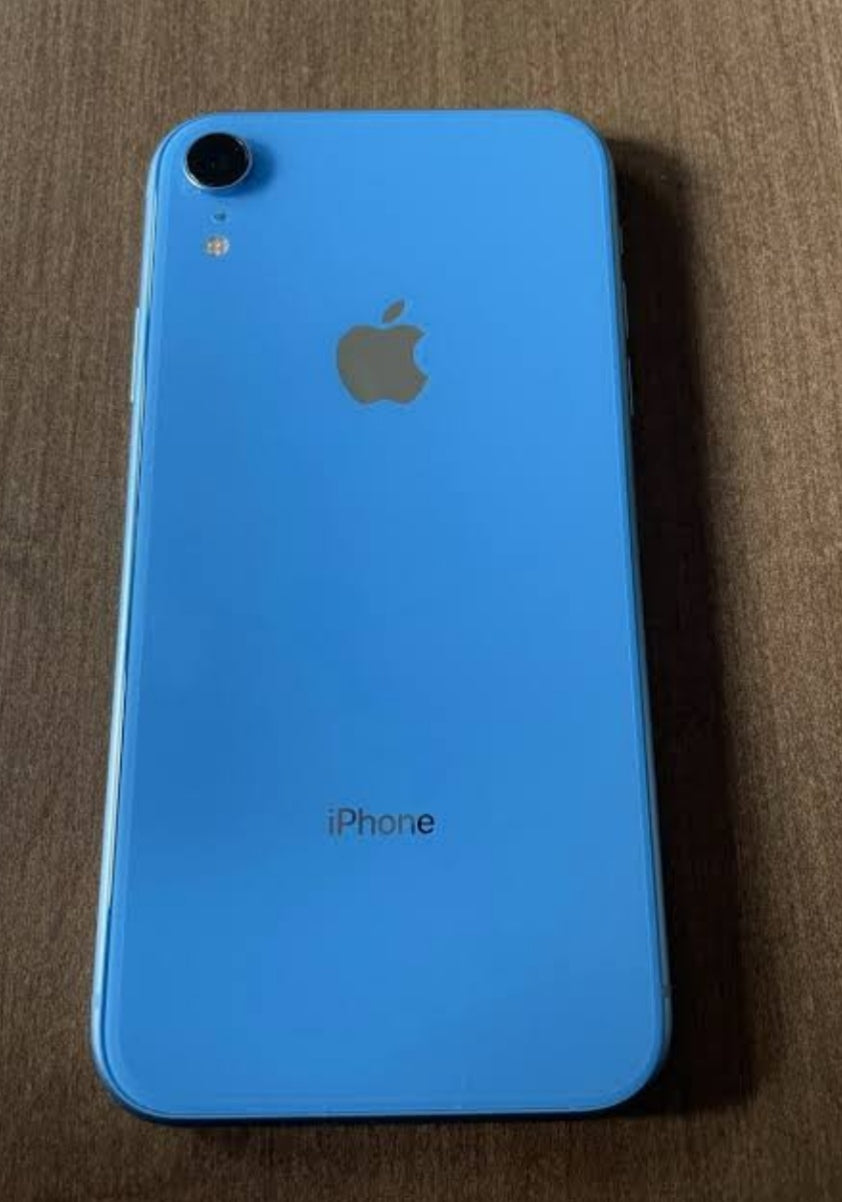 Apple iPhone XR Smartphone Facial Recognition Function Dust Water & Scratch Resistant HD Screen Super/Fast Charging (128GB ROM) (Blue) Smartphone + FREE Earphones. smp