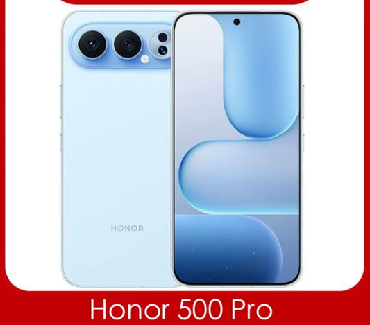 Honor 500 Pro Chinese Version Blue Smartphone Facial Recognition & Fingerprint Unlock Function Dust Water & Scratch Resistant HD Screen Super/Fast Charging Smartphone (RAM 12GB+256GB ROM) smp