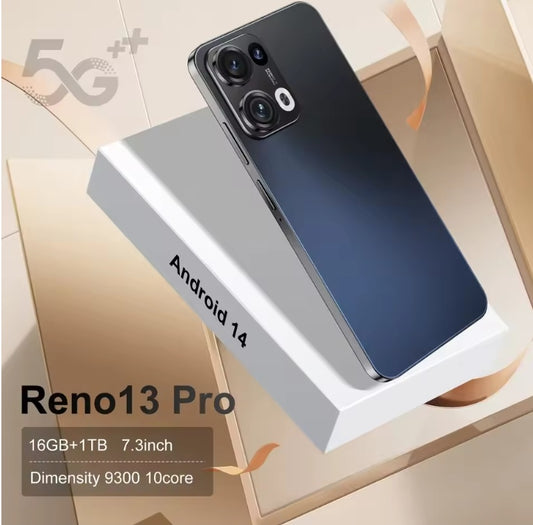 HOT 2025 NEW Reno13 Pro 5G Android 16GB+1TB Global Version (Black) Smartphone smp