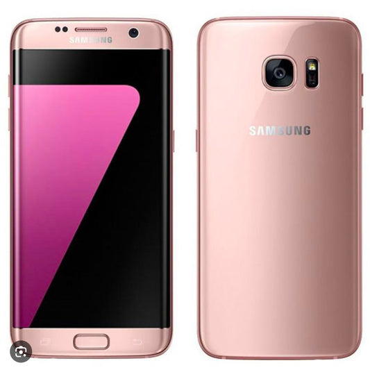 Samsung Galaxy S7 Edge 4G LTE Global Version Smartphone Fingerprint Unlock Function Dust Water & Scratch Resistant HD Screen Super/Fast Charging (Model: G935F) (Pink) Smartphone smp