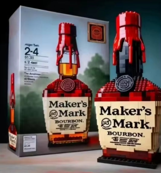 Home Decor Whiskey Bottle Building Blocks Set Toys tys bbs