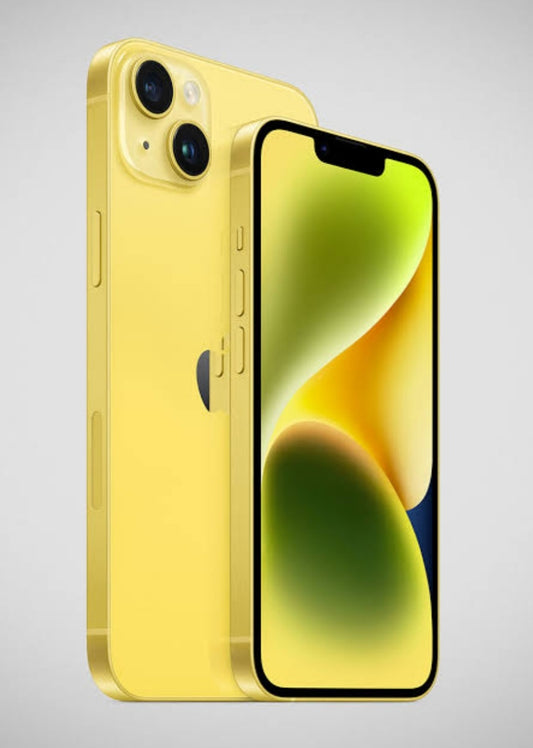 Apple iPhone 14 Plus 5G Smartphone Facial Recognition Function Dust Water & Scratch Resistant HD Screen Super/Fast Charging (128GB ROM Full Set) (Yellow) Smartphone smp