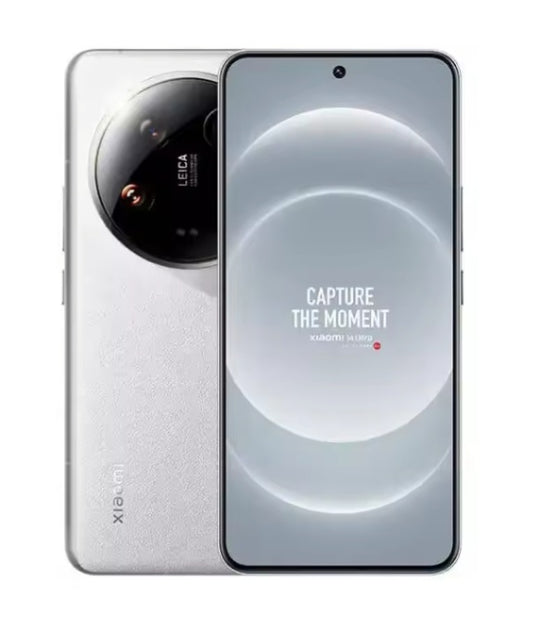 Xiaomi 14 Ultra Global Version White Smartphone Facial Recognition & Fingerprint Unlock Function Dust Water & Scratch Resistant HD Screen Super/Fast Charging (RAM 12GB+256GB ROM) Smartphone. smp