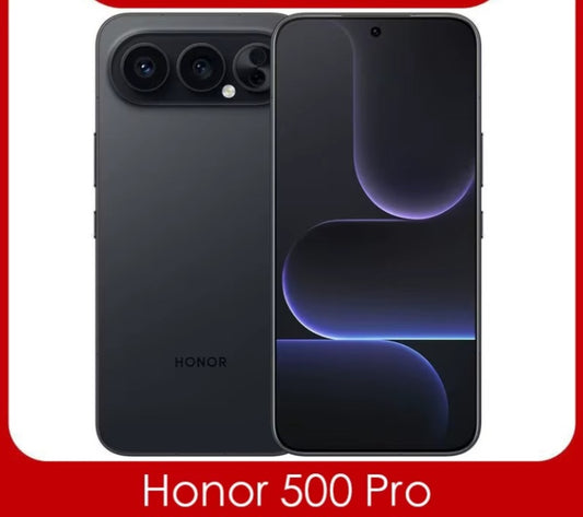 Honor 500 Pro Chinese Version Black Smartphone Facial Recognition & Fingerprint Unlock Function Dust Water & Scratch Resistant HD Screen Super/Fast Charging Smartphone (RAM 12GB+256GB ROM) smp