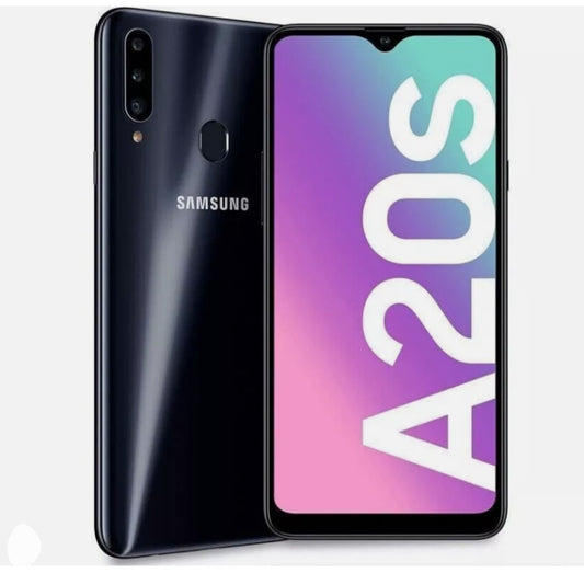 Samsung Galaxy A20s Global Version Black Smartphone (64GB) Facial Recognition & Fingerprint Unlock Function Dust Water & Scratch Resistant HD Screen Super/Fast Charging Smartphone smp
