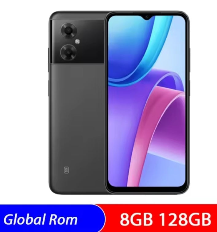 Xiaomi Redmi Note 11R Global Version Black Smartphone Facial Recognition & Fingerprint Unlock Function Dust Water & Scratch Resistant HD Screen Super/Fast Charging Smartphone (RAM 8GB+128GB ROM). smp