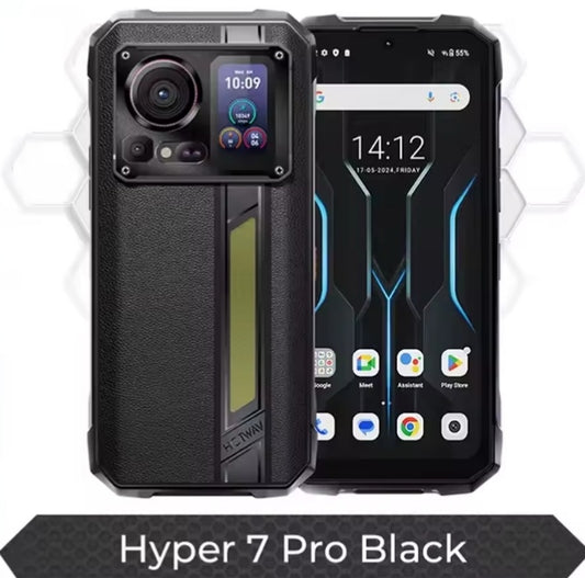 HOTWAV 7 Pro Rugged Waterproof Smartphone Global Version HD Screen Super/Fast Charging (Black) Smartphone smp