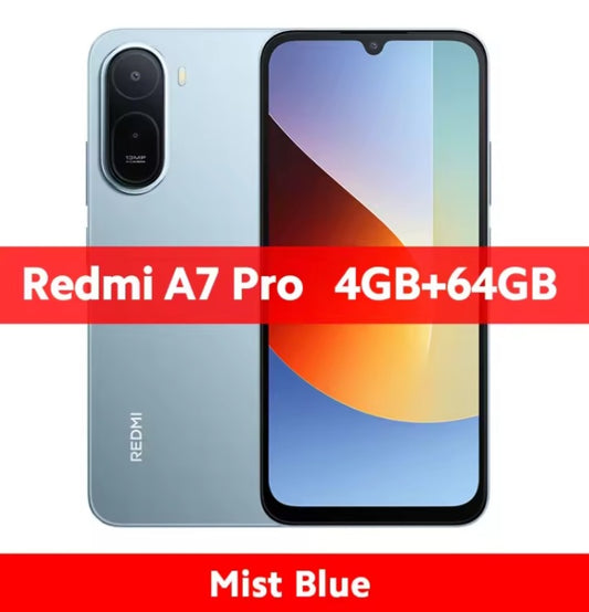 Xiaomi Redmi A7 Pro Global Version Blue Smartphone Facial Recognition & Fingerprint Unlock Function Dust Water & Scratch Resistant HD Screen Super/Fast Charging Smartphone. smp