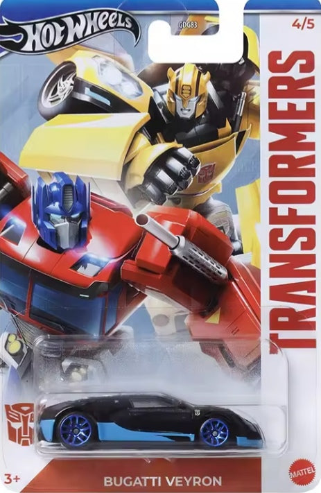 Hot Wheels Transformers Series "Bugatti Veyron" Toy Car tys crs