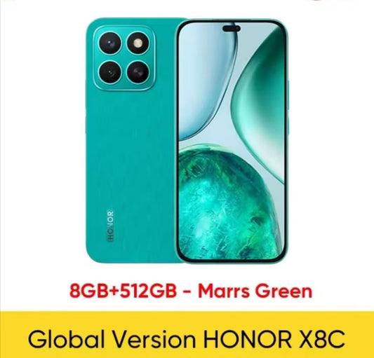 Honor X8C Global Version Waterproof Smartphone Snapdragon 685 RAM 8GB+512GB ROM SuperCharge (Green) Smartphone smp