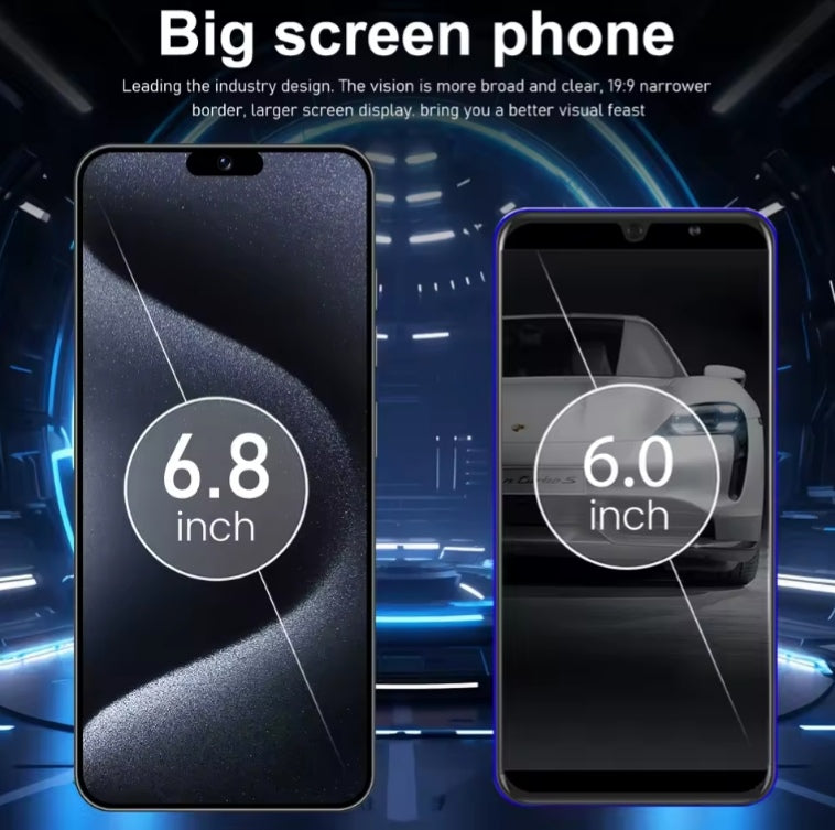 XS16 Pro HOT 2026 High Quality 7.3inch Global Edition Facial Recognition Function Android (Grey) 22GB+2TB Smartphone smp