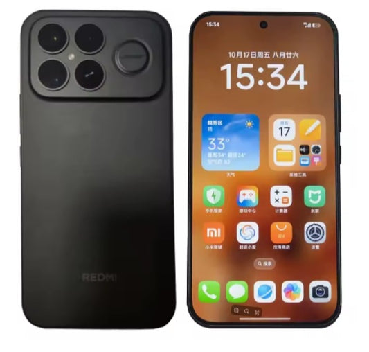 (Copy) Xiaomi Redmi K90 Pro Max Chinese Version Black Smartphone Facial Recognition & Fingerprint Unlock Function Dust Water & Scratch Resistant HD Screen Super/Fast Charging (RAM 16GB+512GB ROM) Smartphone. smp